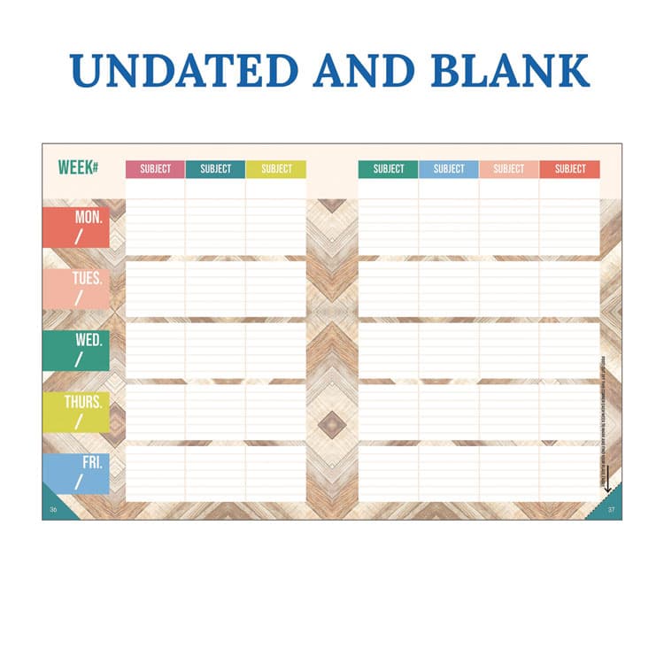 CARSON-DELLOSA EDUCATION Teacher Planners, Weekly/Monthly, 7 Classes, True to You Artwork, Multicolor Cover, 11 x 8.5 Sheets, 12-Month (July to June) (CDP105051) thumbnail 4