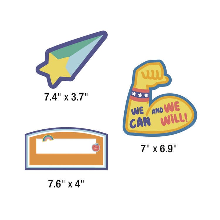 CARSON-DELLOSA EDUCATION Work Display Bulletin Board Sets, 45-Piece Set, We Stick Together: Our Work Is Amazing, 7.9" x 15", Multicolor (CDP110558) thumbnail 4