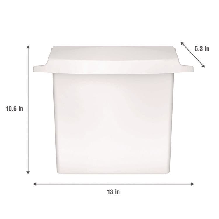RUBBERMAID COMMERCIAL PROD. Sanitary Napkin Receptacle with Rigid Liner, Plastic, White (RCP614000) thumbnail 4