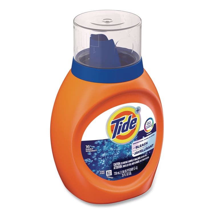 PROCTER & GAMBLE Plus Bleach Alternative Liquid Laundry Detergent, HE Compatible, 16 Loads, Original Scent, 25 oz Bottle, 6/Carton (PGC37373) thumbnail 2