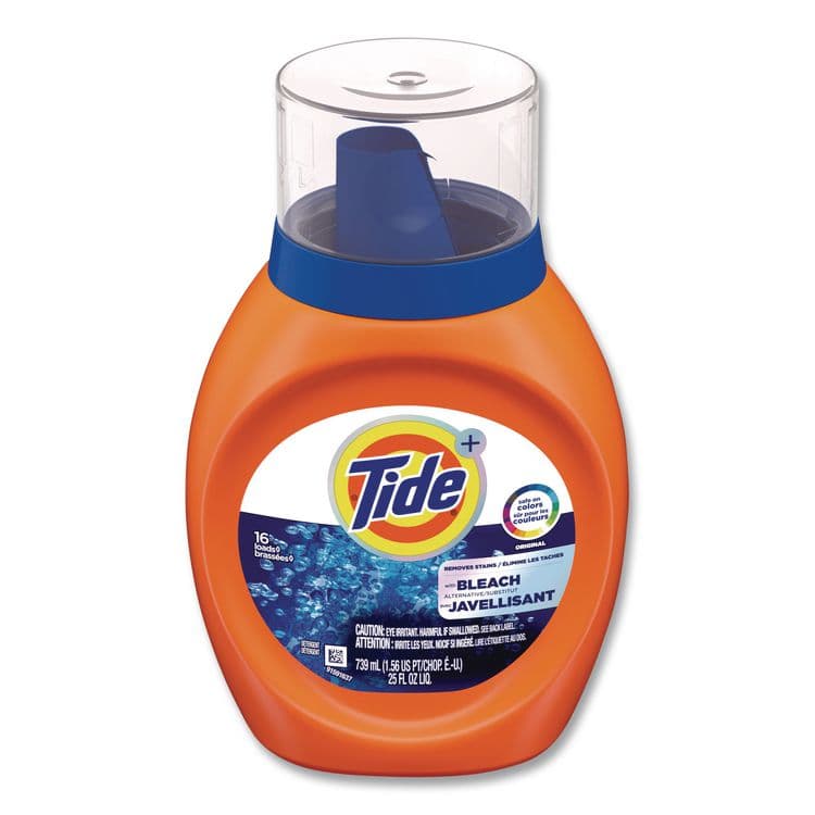 PROCTER & GAMBLE Plus Bleach Alternative Liquid Laundry Detergent, HE Compatible, 16 Loads, Original Scent, 25 oz Bottle, 6/Carton (PGC37373) thumbnail 4