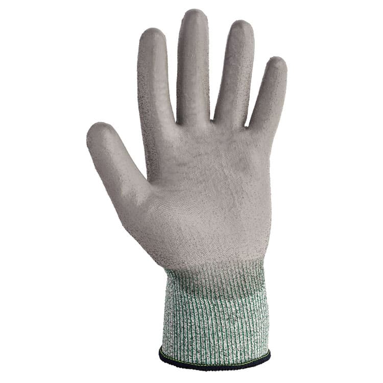 KIMBERLY CLARK G60 Level 3 Economy Cut Resistant Gloves, EN388: 4X42B, 9" Long, Large (Size 9), Gray/Marled Gray, 12 Pairs/Carton (ANS13825) thumbnail 2
