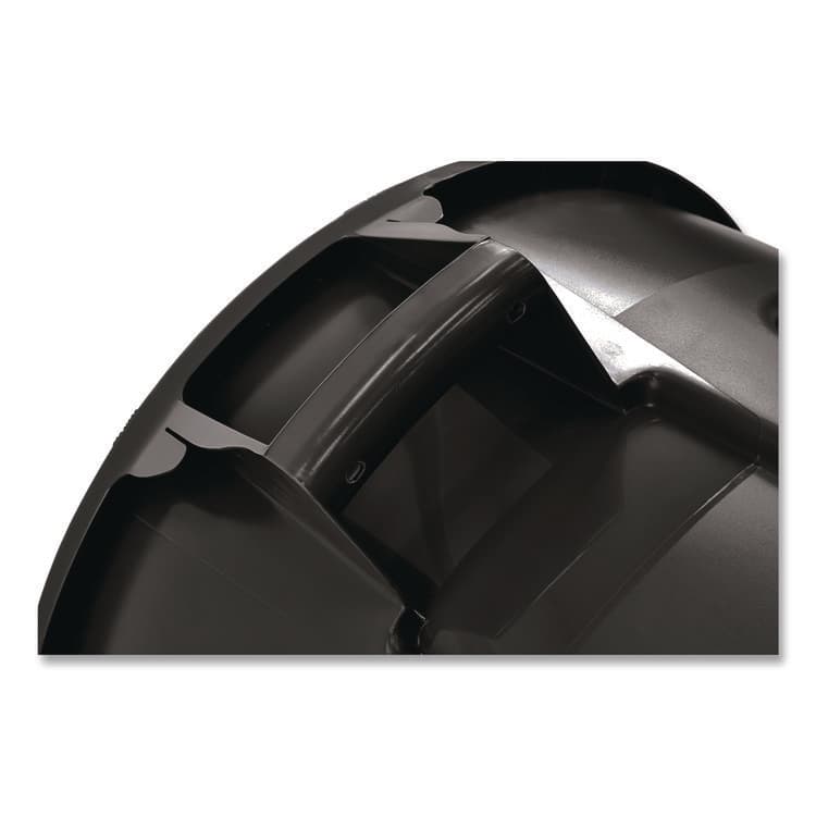 RUBBERMAID COMMERCIAL PROD. Vented Round Brute Container, 44 gal, Plastic, Black (RCP264360BK) thumbnail 3