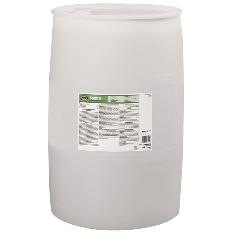 ZEP . Spirit II Ready-to-Use Detergent Disinfectant, Citrus Scent, 55 gal Drum (ZPE67986)