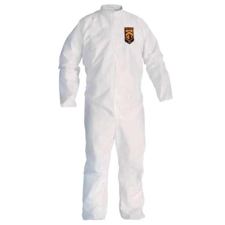 KIMBERLY-CLARK PROFESSIONAL A30 Breathable Splash and Particle Protection Coveralls, 3X-Large, White, 21/Carton (ANS46006)