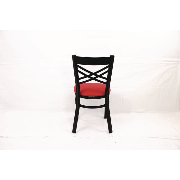 JMC FURNITURE X Series Chair, Supports Up to 300 lb, 18" Seat Height, Red Seat, Black Back, Black Base (JMCXCHBVSRED) thumbnail 2