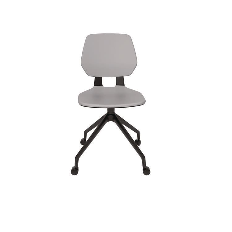 SAFCO PRODUCTS Commute Guest Chair, Supports Up to 275 lbs, 19" Seat Height, Gray Seat, Gray Back, Black Base (SAF7826GR) thumbnail 2