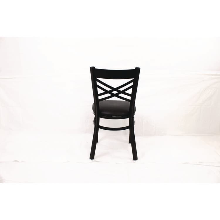 JMC FURNITURE X Series Chair, Supports Up to 300 lb, 18" Seat Height, Black Seat, Black Back, Black Base (JMCXCHBVSBLK) thumbnail 2