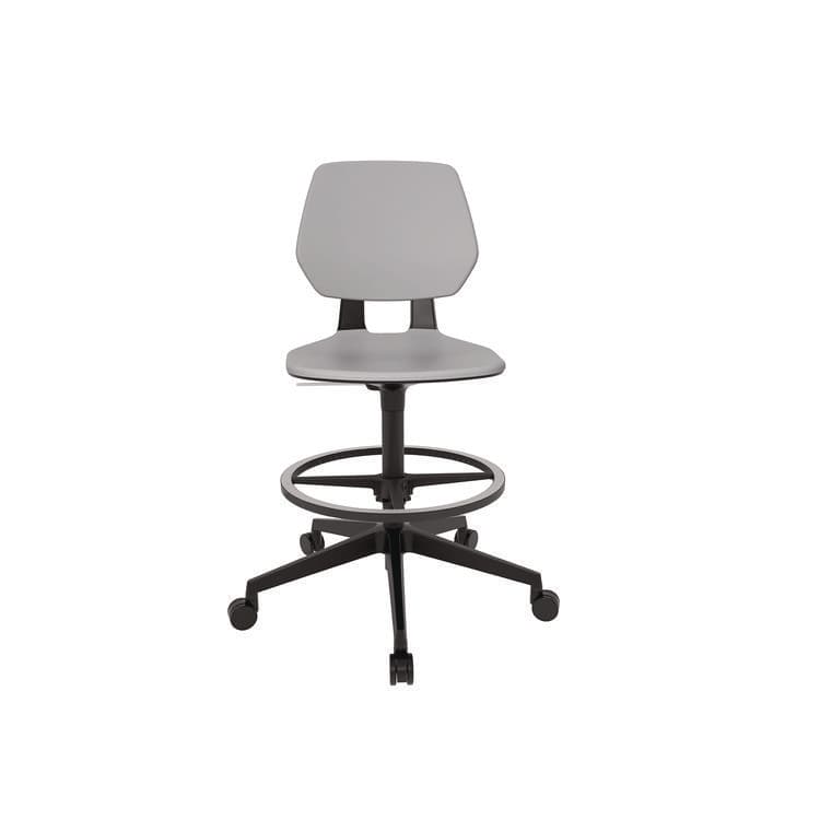 SAFCO PRODUCTS Commute Extended Height Task Chair, Supports Up to 275 lb, 18.25" to 22.25" Seat Height, Gray/Black (SAF7827GR) thumbnail 2