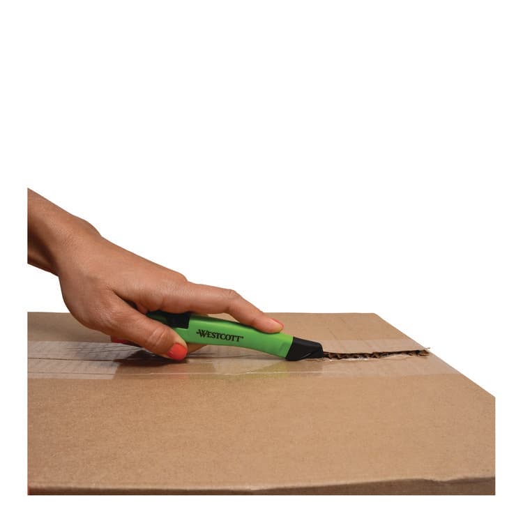 ACME UNITED CORPORATION Safety Ceramic Blade Box Cutter, 0.5" Blade, 5.7" Plastic Handle, Green (ACM17969) thumbnail 3