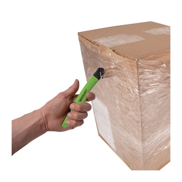 ACME UNITED CORPORATION Safety Ceramic Blade Box Cutter, 0.5" Blade, 5.7" Plastic Handle, Green (ACM17969) thumbnail 4