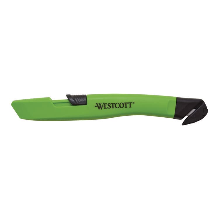ACME UNITED CORPORATION Safety Ceramic Blade Box Cutter, 0.5" Blade, 5.7" Plastic Handle, Green (ACM17969)