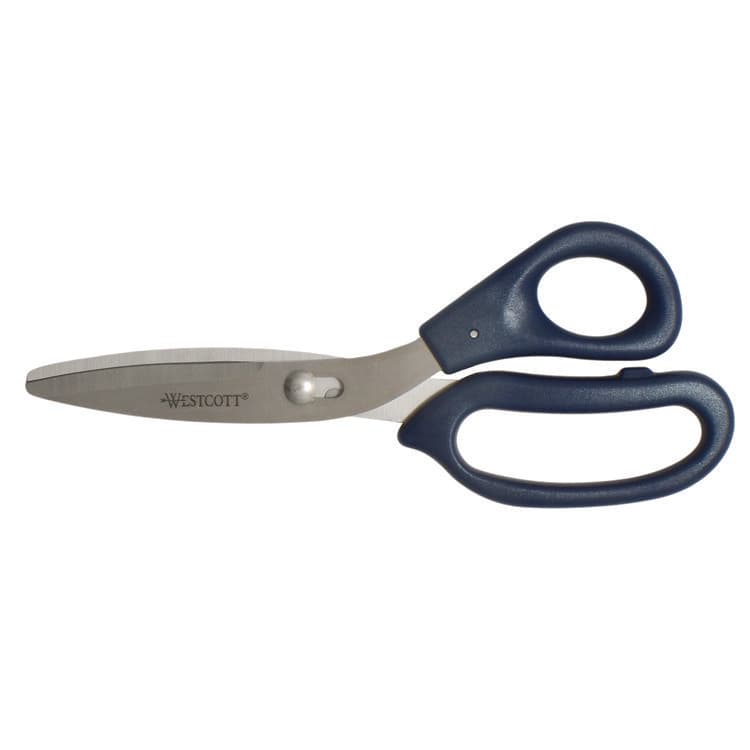 ACME UNITED CORPORATION Power Pivot Shears, 8" Long, 3.5" Cut Length, Straight Blue Handle (ACM00454)