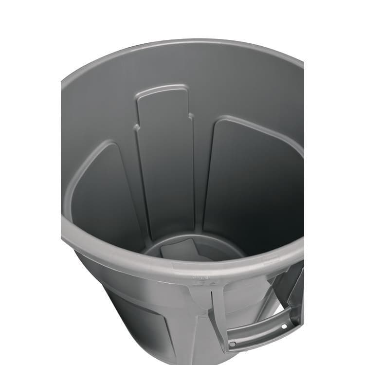 RUBBERMAID COMMERCIAL PROD. Vented Round Brute Container, 44 gal., Plastic, Gray (RCP264360GY) thumbnail 4