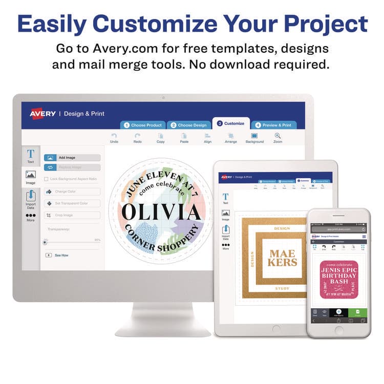 AVERY PRODUCTS CORPORATION Printable Self-Adhesive Removable Color-Coding Labels, 0.75" dia, Green, 24/Sheet, 42 Sheets/Pack, (5463) (AVE05463) thumbnail 4