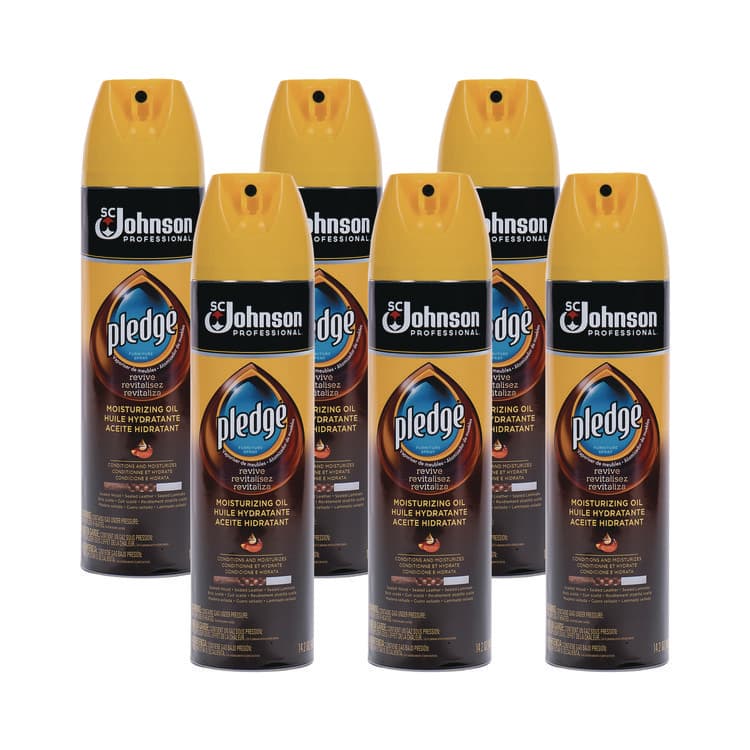 SC JOHNSON Furniture Polish, Revive Moisturizing Oil, 14.2 oz Can, 6/Carton (SJN697264)