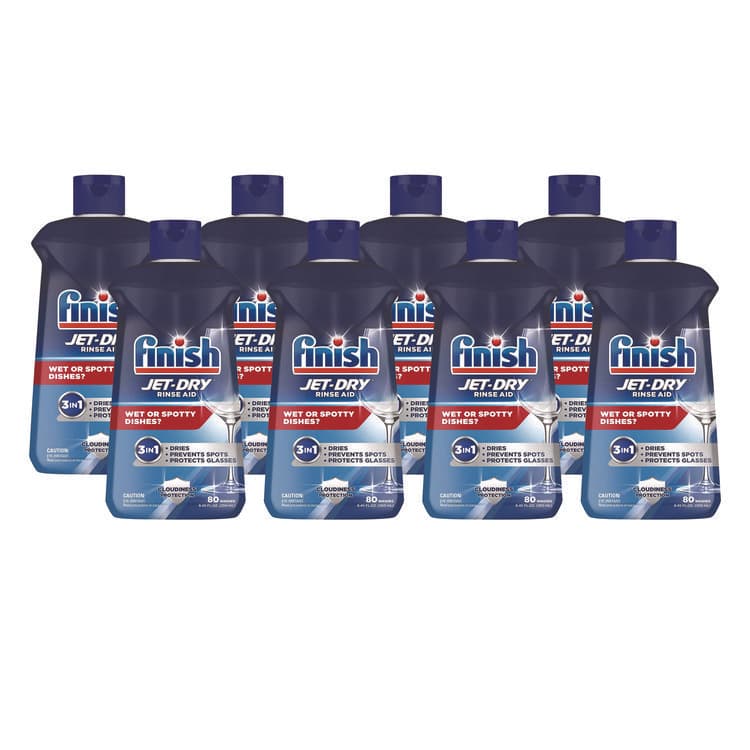 RECKITT BENCKISER Jet-Dry Rinse Agent, 8.45 oz Bottle, 8/Carton (RAC75713CT)