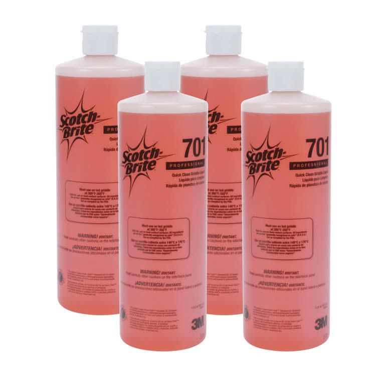 3M/COMMERCIAL TAPE DIV. Quick Clean Griddle Liquid, 1 qt Bottle, 4/Carton (MMM26012)