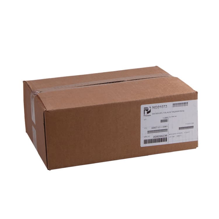 PATERSON PAPER Beverage Napkins, 2-Ply, 9 x 9, Black, 1,000/Carton (PDHNG01073)