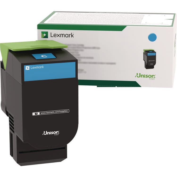 LEXMARK INT'L, . 80C00CG Toner, 1,000 Page-Yield, Cyan (LEX80C00CG)