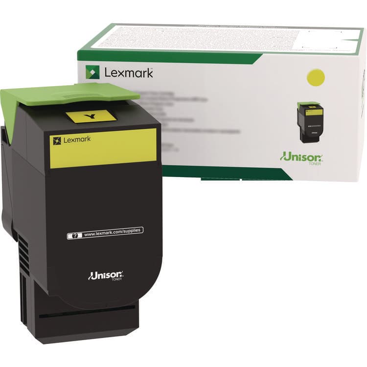 LEXMARK INT'L, . 80C00YG Toner, 1,000 Page-Yield, Yellow (LEX80C00YG)