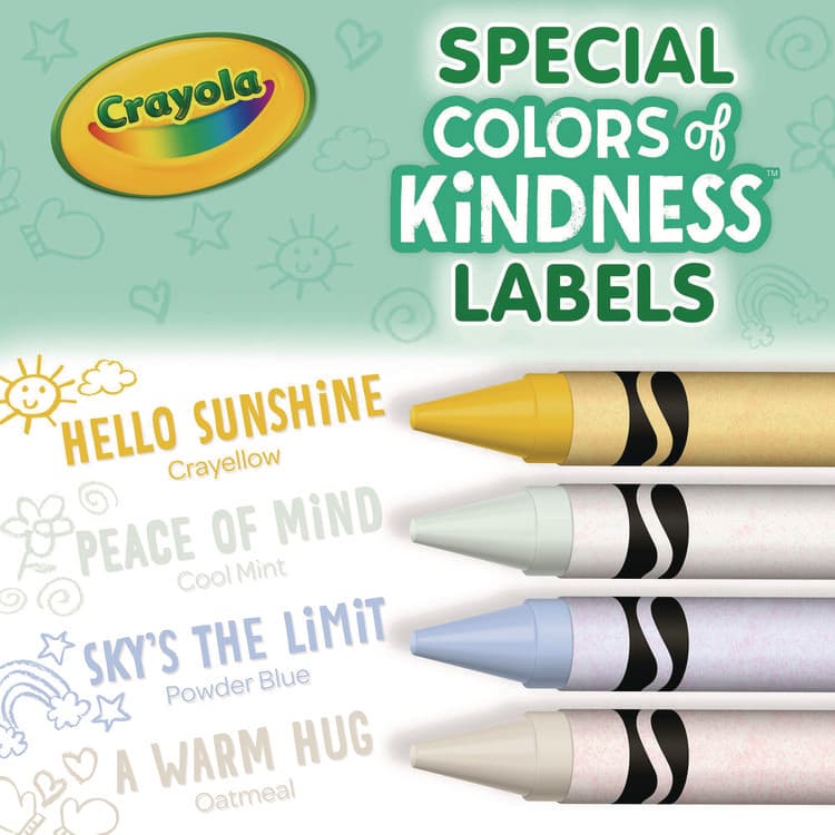 BINNEY & SMITH / CRAYOLA Colors of Kindness Crayons, Regular Size, 0.31" x 3.63", 24 Assorted Colors, 24/Pack (CYO520130) thumbnail 4