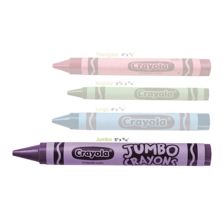 BINNEY & SMITH / CRAYOLA Jumbo Crayola Crayons, Jumbo Size, 0.56" x 5", 8 Assorted Colors, 8/Box (CYO520389) thumbnail 4