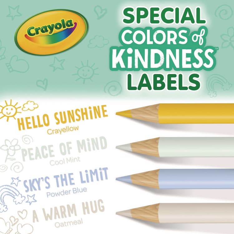 BINNEY & SMITH / CRAYOLA Colors of Kindness Colored Pencils, Assorted Lead and Barrel Colors, 12/Box (CYO682114) thumbnail 2