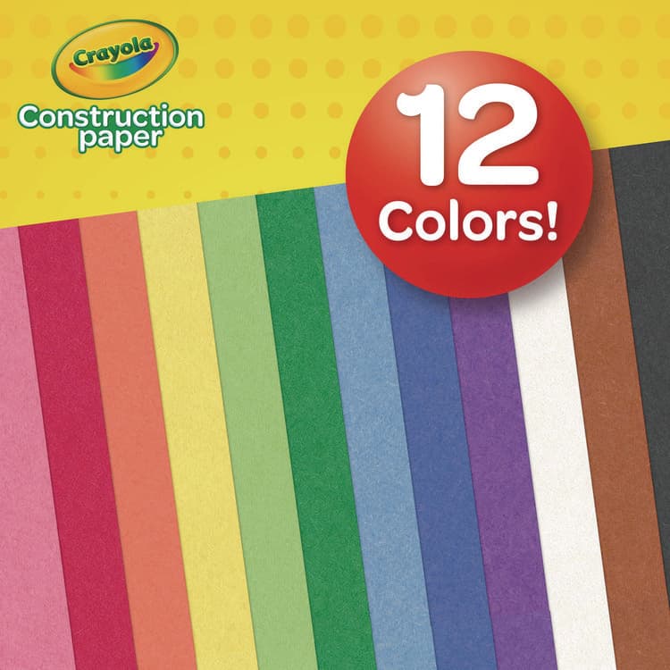 BINNEY & SMITH / CRAYOLA Construction Paper, 9 x 12, Assorted Colors, 240 Sheets/Pack (CYO993200) thumbnail 3