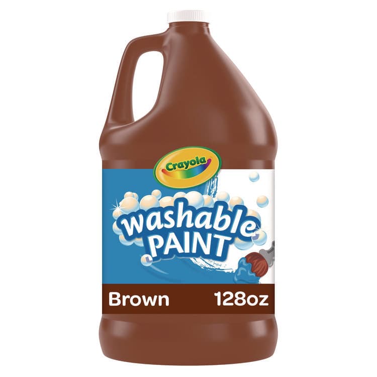 BINNEY & SMITH / CRAYOLA Washable Paint, Brown, 1 gal Bottle (CYO542128007)