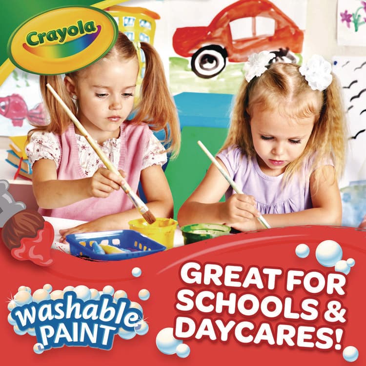 BINNEY & SMITH / CRAYOLA Washable Paint, Blue, 1 gal Bottle (CYO542128042) thumbnail 4