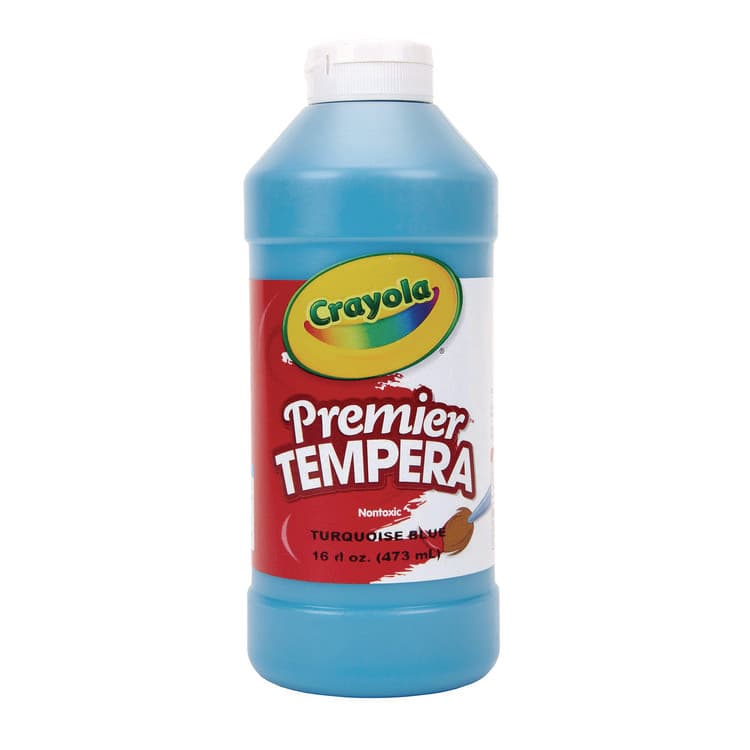 BINNEY & SMITH / CRAYOLA Premier Tempera Paint, Turquoise, 16 oz Bottle (CYO541216048)