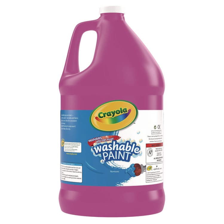 BINNEY & SMITH / CRAYOLA Washable Paint, Magenta, 1 gal Bottle (CYO542128069) thumbnail 2