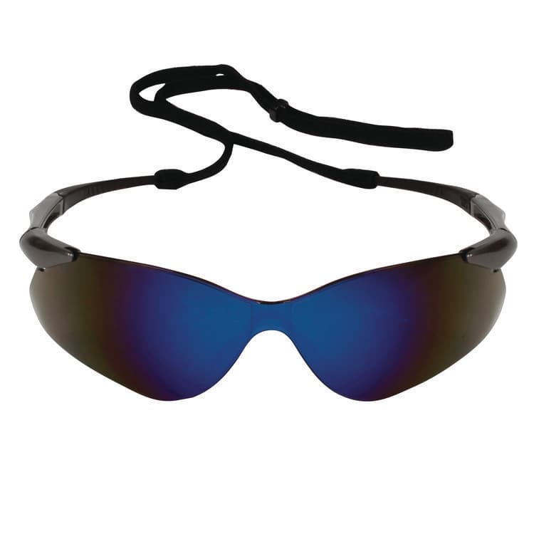 KIMBERLY-CLARK PROFESSIONAL Nemesis Safety Glasses, Gunmetal Half Frame, Blue Dual Lens (ANS20471) thumbnail 2