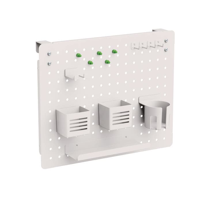 KANTEK . Pegboard Organizer, Three Compartments, 20.58 x 1 x 17, White, Steel (KTKPBS120W) thumbnail 3