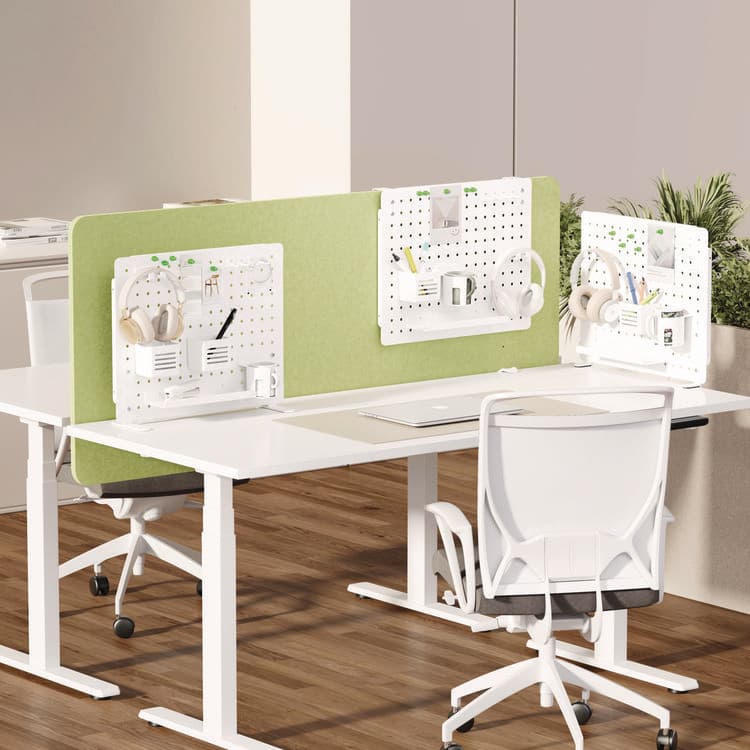 KANTEK . Pegboard Organizer, Three Compartments, 20.58 x 1 x 17, White, Steel (KTKPBS120W) thumbnail 4