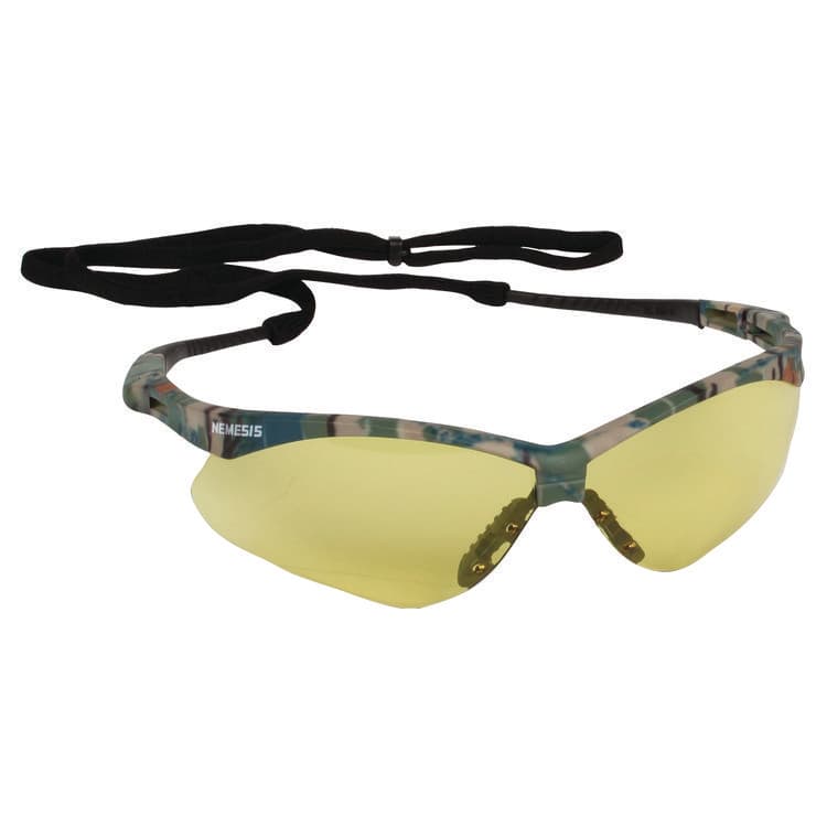 KIMBERLY-CLARK PROFESSIONAL Nemesis Safety Glasses, Camouflage Half Frame, Yellow Dual Lens, 12/Carton (ANS22610CT)