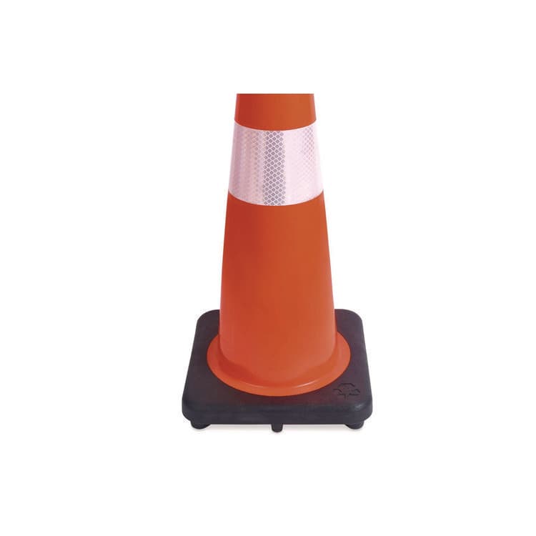 TATCO Traffic Cone, 14.5 x 1 x 36, Orange/Silver (TCO25960) thumbnail 3