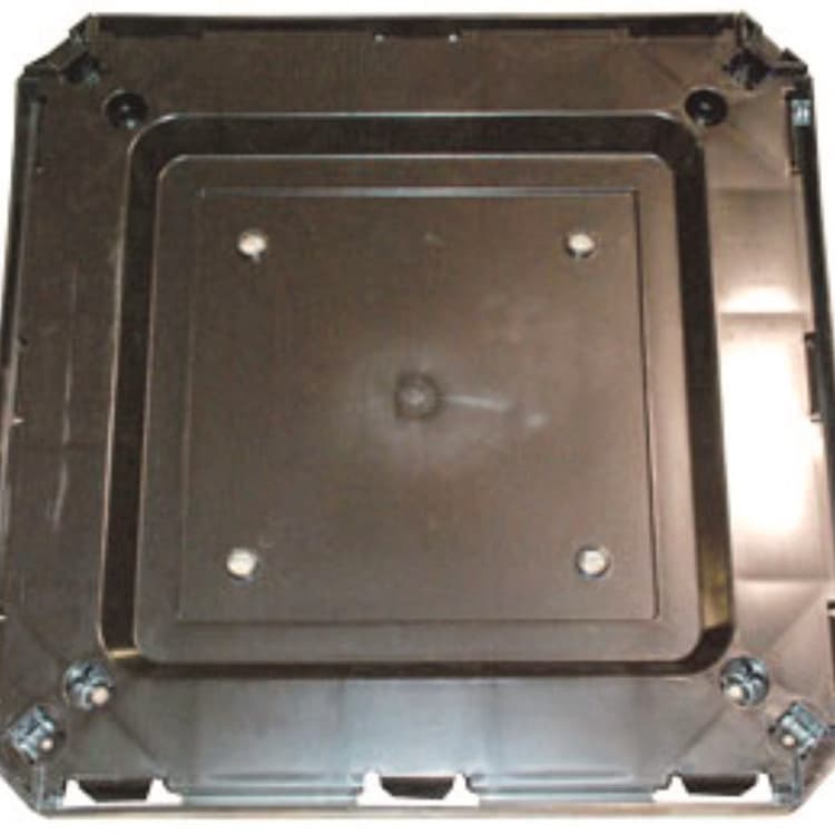 RUBBERMAID COMMERCIAL PROD. Base for 35 gal Landmark Series Container, 26 x 26 x 2, Sable (SGSFG3975L2SBLE)