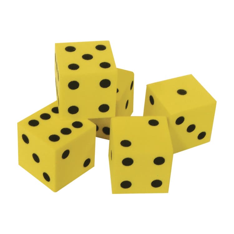 TEACHER CREATED RESOURCES Traditional Foam Dice, Ages 5 to 9, 20 Dice (TCR20603) thumbnail 3