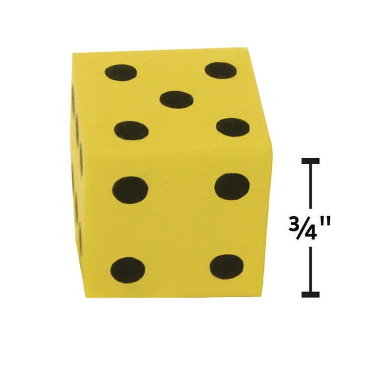 TEACHER CREATED RESOURCES Traditional Foam Dice, Ages 5 to 9, 20 Dice (TCR20603) thumbnail 4