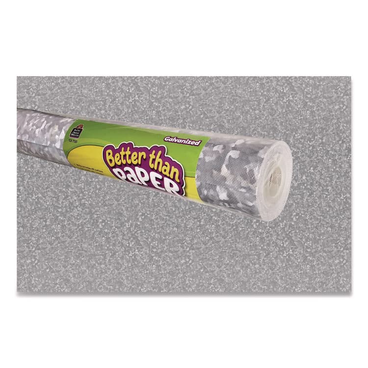 TEACHER CREATED RESOURCES Better Than Paper Bulletin Board Roll, 4 ft x 12 ft, Galvanized Metal (TCR77351) thumbnail 4