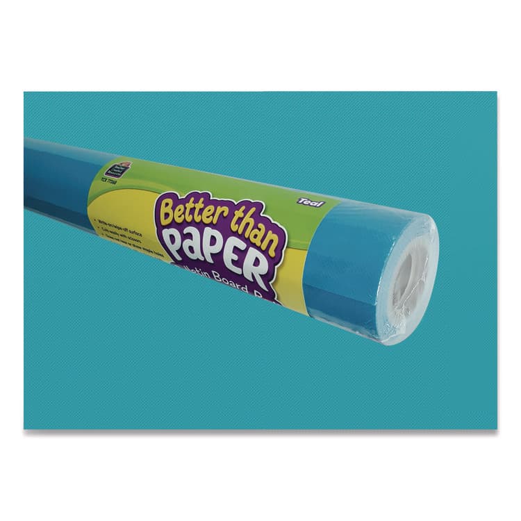 TEACHER CREATED RESOURCES Better Than Paper Bulletin Board Roll, 4 ft x 12 ft, Teal (TCR77368) thumbnail 4