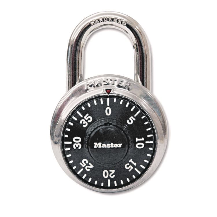 MASTER LOCK COMPANY Combination Lock, Stainless Steel, 1.87" Wide, Silver (MLK1500D)