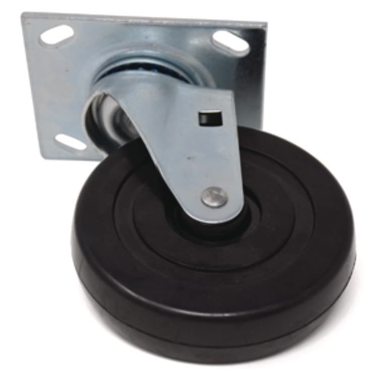 RUBBERMAID COMMERCIAL PROD. 5-Inch Swivel Plate Caster, Black (SGSFG4402L10000)