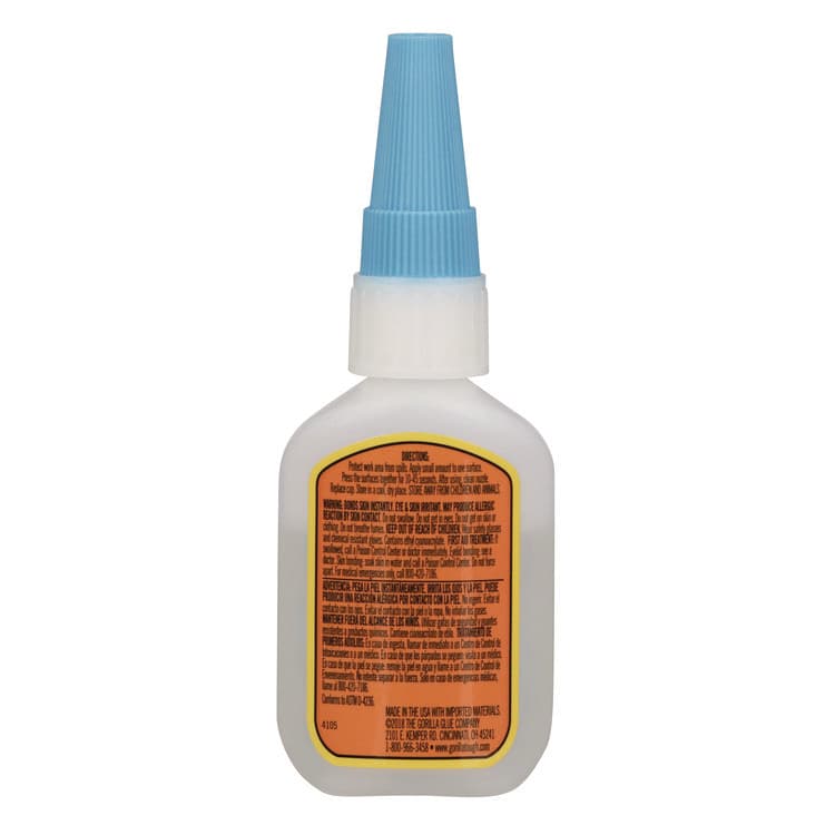 GORILLA GLUE COMPANY Super Glue, 0.88 oz, Dries Clear (GOR7400202) thumbnail 3