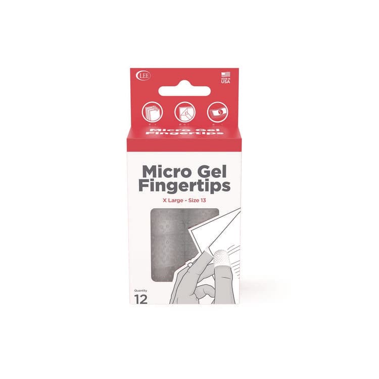 LEE PRODUCTS COMPANY Micro-Gel Fingertips, Size 13, X-Large, Clear, 12/Pack (LEE41090)