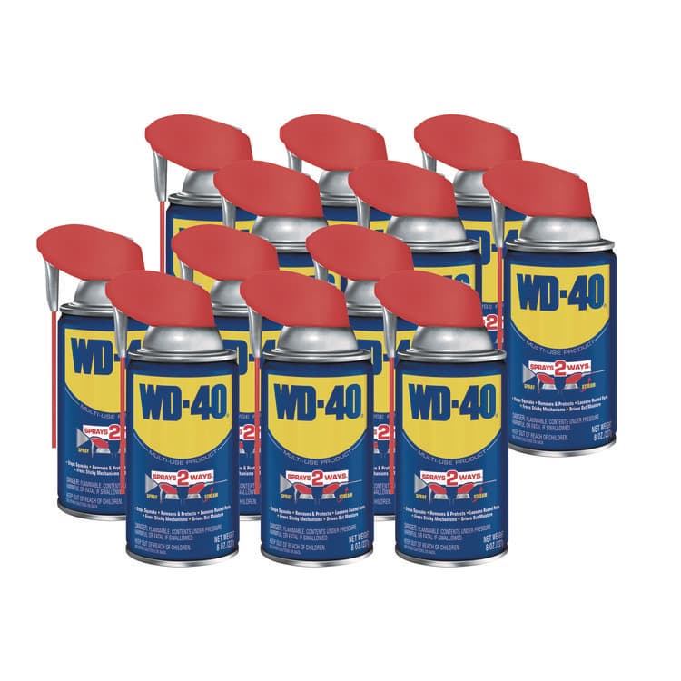 WD-40 Smart Straw Spray Lubricant, 8 oz Aerosol Can, 12/Carton (WDF490026)