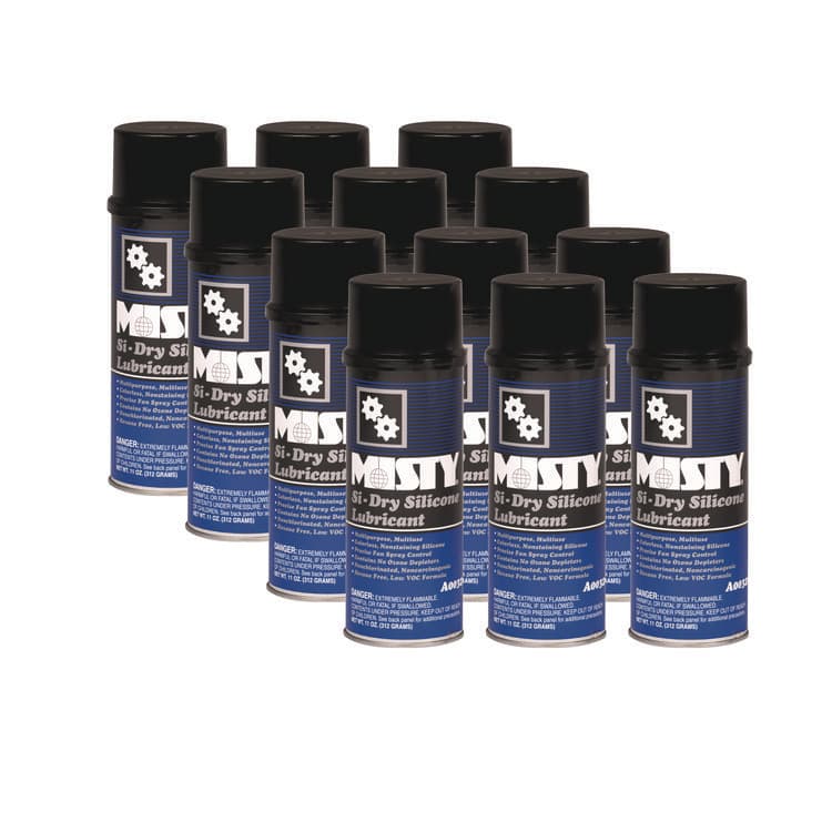 ZEP . Si-Dry Silicone Spray Lubricant, 11 oz Aerosol Can, 12/Carton (AMR1033585)