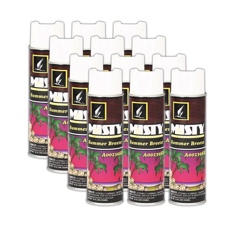 ZEP . Handheld Air Deodorizer, Summer Breeze, 10 oz Aerosol Spray, 12/Carton (AMR1001868)